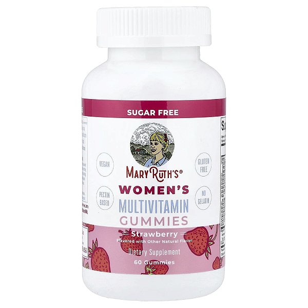 Gomas Multivitamínicas para Mulheres Morango 60 Gomas - MaryRuth's