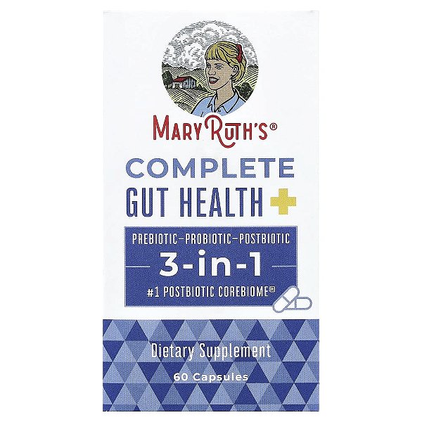 Saúde Intestinal Completa 3 em 1 60 Cápsulas - MaryRuth's