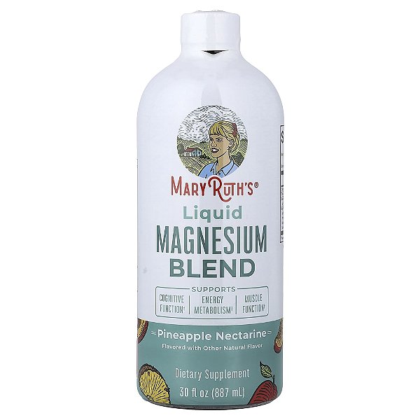 Mistura Líquida de Magnésio Abacaxi e Nectarina 887 ml - MaryRuth's
