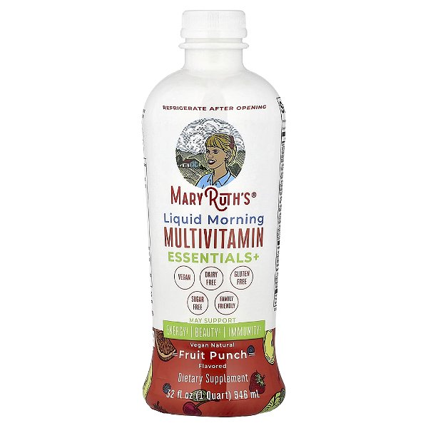 Multivitamínico Líquido Matinal Essentials + Ponche de Frutas 946 ml - MaryRuth's
