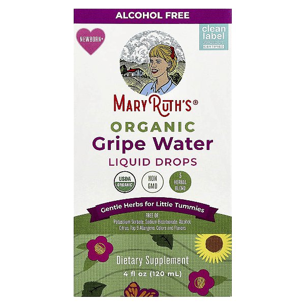 Gotas Líquidas para Gripes Orgânicas Recém-nascidos 120 ml - MaryRuth's