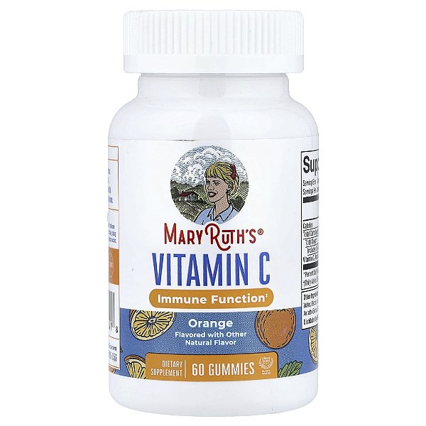 Gomas de Vitamina C Laranja 60 Gomas (125 mg por Goma) - MaryRuth's