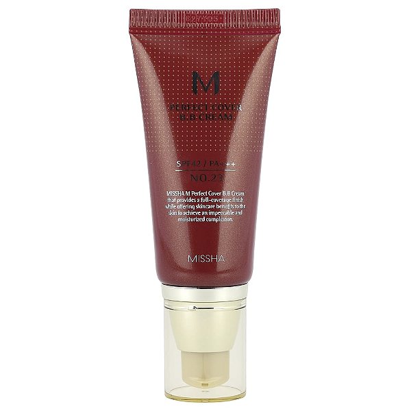 BB Cream M Perfect Cover FPS 42 Nº 23 Bege Natural 50 ml - Missha