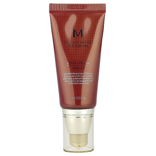 M Perfect Cover BB Cream FPS 42 PA+++ Nº 21 Bege Claro 50 ml - Missha