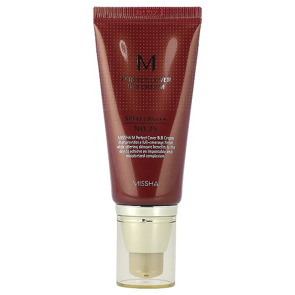 BB Cream M Perfect Cover FPS 42 Nº 25 Bege Dourado 50 ml - Missha