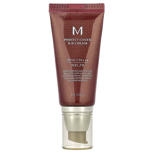 BB Cream M Perfect Cover FPS 42 Nº 29 Bege Caramelo 50 ml - Missha