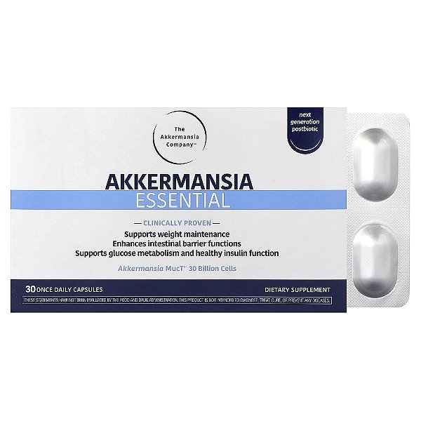 Akkermansia Essencial 30 Cápsulas Diárias (150 mg por Cápsula) - The Akkermansia Company