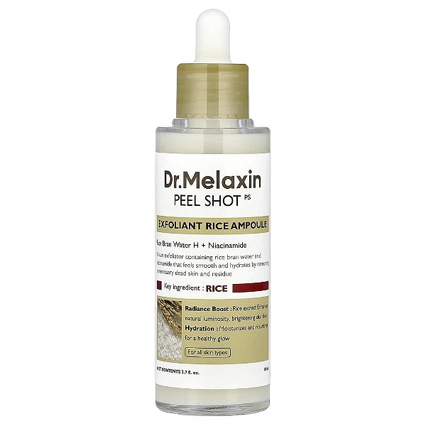 Peel Shot Ampola de Arroz Esfoliante 80 ml - Dr.Melaxin
