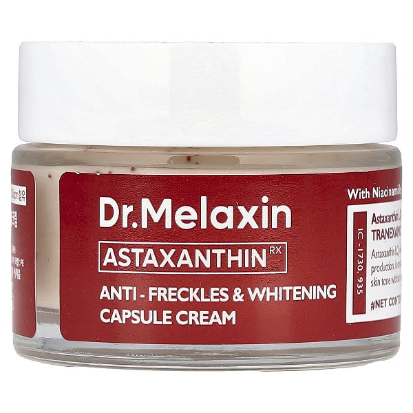 AstaxanthinRX Creme em Cápsula Antisardas e Clareador 50 g - Dr.Melaxin