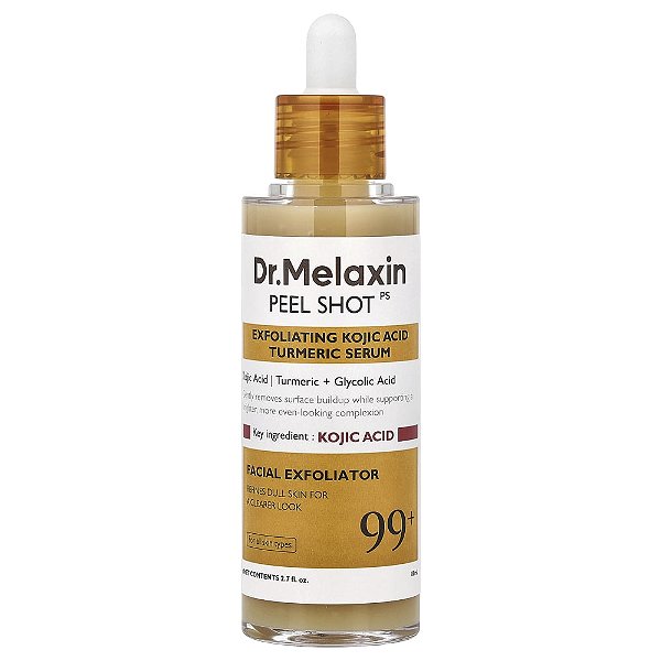 Peel Shot Sérum Esfoliante de Ácido Kójico e Cúrcuma 80 ml - Dr.Melaxin