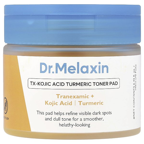 Discos Tonificantes de Cúrcuma e Ácido Kójico TG 70 Unidades - Dr.Melaxin
