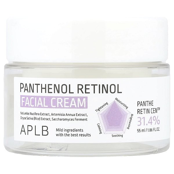 Creme Facial com Pantenol e Retinol 55 ml - APLB