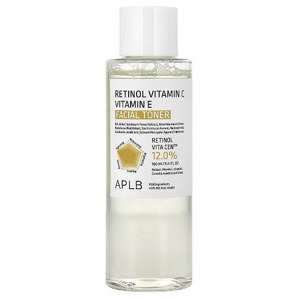 Tônico Facial de Retinol Vitamina C Vitamina E 160 ml - APLB