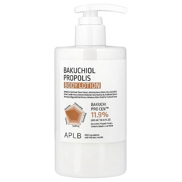 Bakuchiol Loção Corporal de Própolis 300 ml - APLB