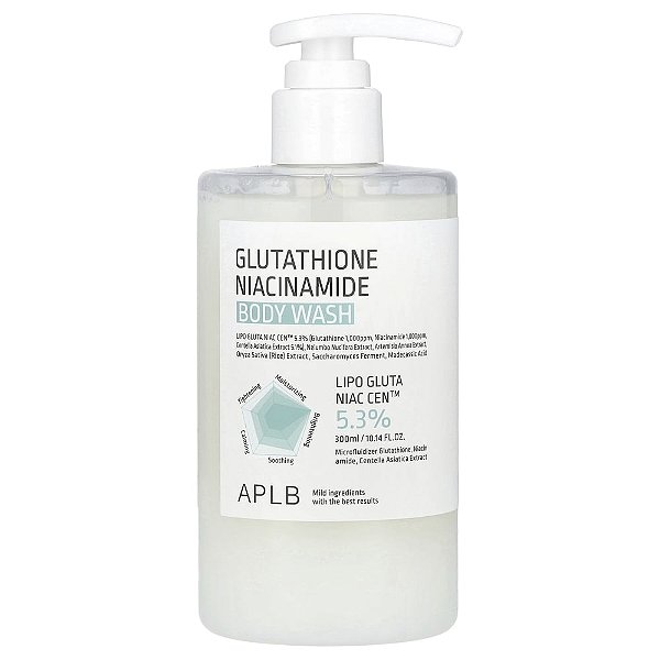 Glutationa e Niacinamida Sabonete Líquido Corporal 300 ml - APLB