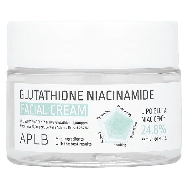 Glutationa e Niacinamida Creme Facial 55 ml - APLB