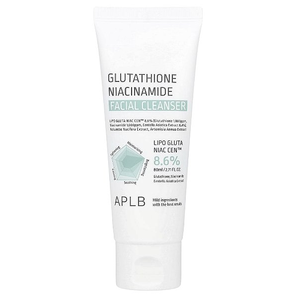 Glutationa e Niacinamida Loção de Limpeza Facial 80 ml - APLB