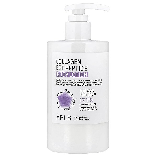 Loção Corporal de Peptídeos EGF de Colágeno 300 ml - APLB