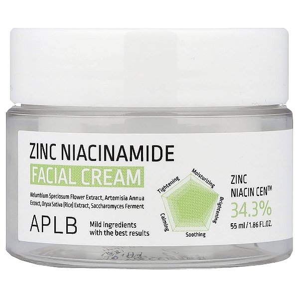 Creme Facial de Zinco e Niacinamida 55 ml - APLB
