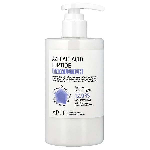 Loção Corporal de Peptídeos de Ácido Azelaico 300 ml - APLB