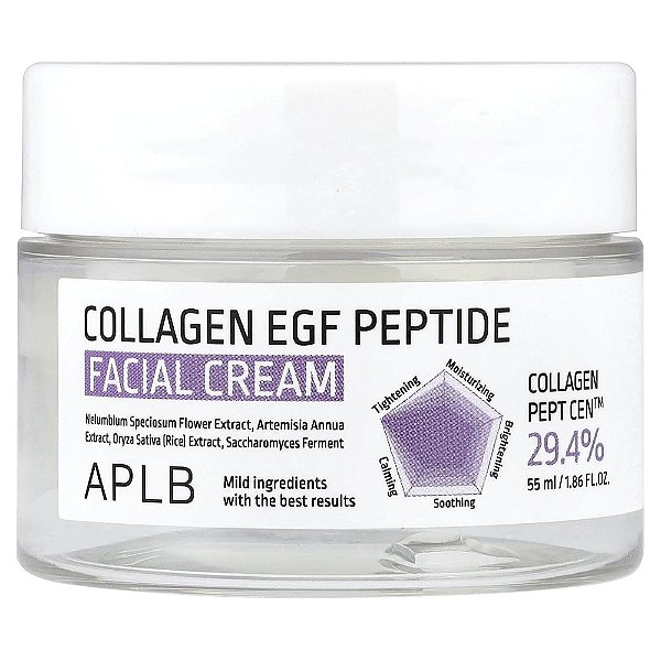 Creme Facial Peptídeo EGF de Colágeno 55 ml - APLB