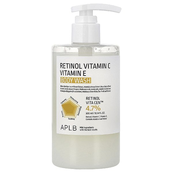 Sabonete Líquido de Retinol Vitamina C e Vitamina E 300 ml - APLB