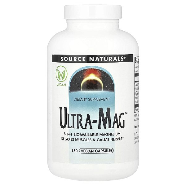 Ultra-Mag 180 Cápsulas Veganas - Source Naturals