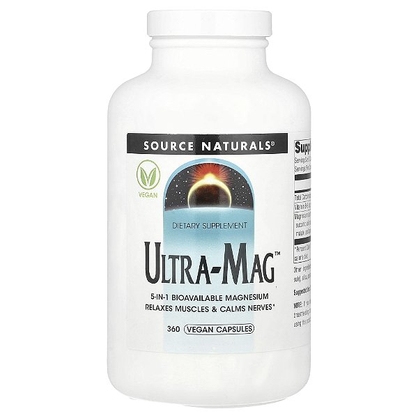 Ultra-Mag 360 Cápsulas Veganas - Source Naturals