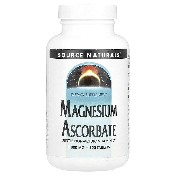Ascorbato de Magnésio 1.000 mg 120 Comprimidos - Source Naturals