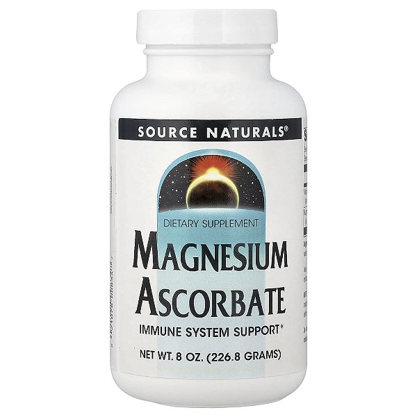 Ascorbato de Magnésio 227 g em Pó - Source Naturals