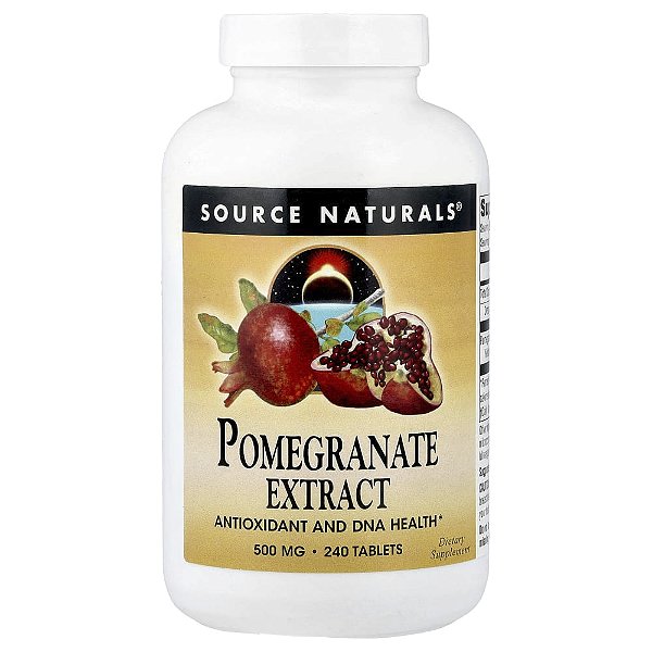Extrato de Romã 500 mg 240 Comprimidos - Source Naturals