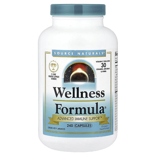 Wellness Formula Suporte Imunológico Avançado 240 Cápsulas - Source Naturals