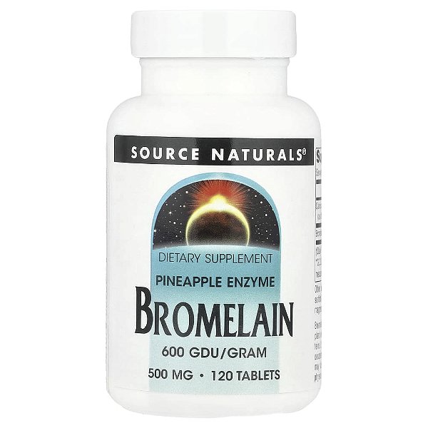 Bromelina 600 GDU/g 120 Comprimidos - Source Naturals