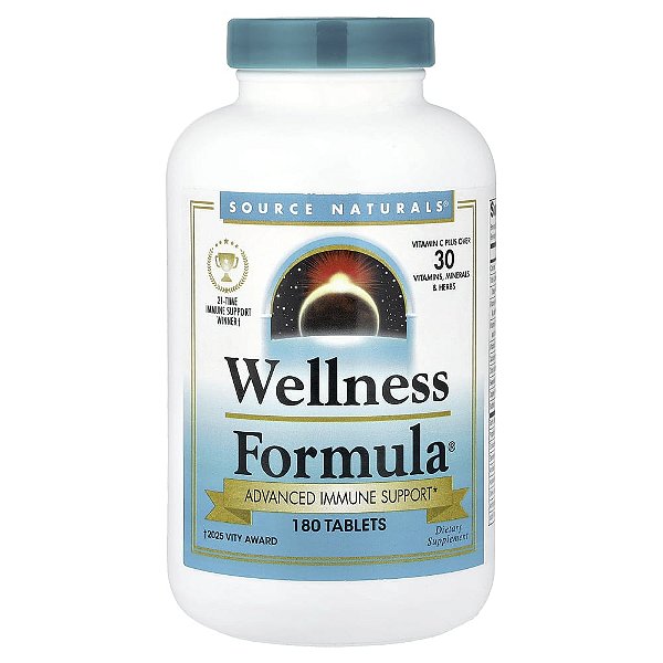 Wellness Formula Suporte Imunológico Avançado 180 Comprimidos - Source Naturals