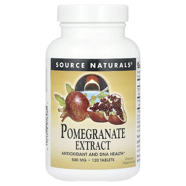 Extrato de Romã 500 mg 120 Comprimidos - Source Naturals
