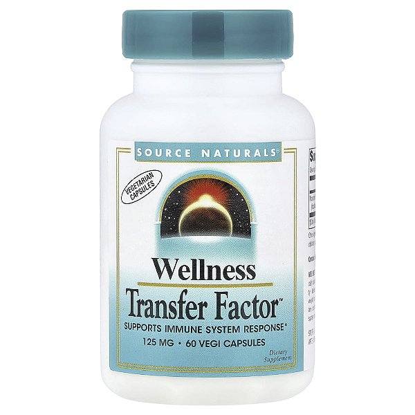 Wellness Transfer Factor 125 mg 60 Cápsulas Vegetais - Source Naturals