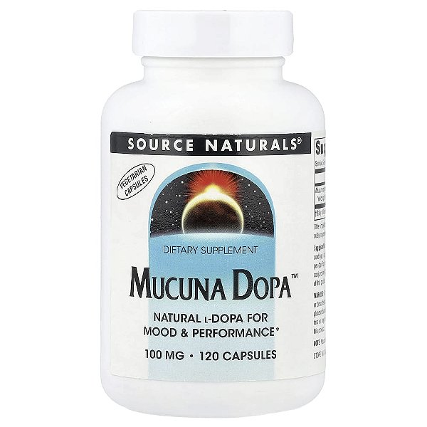 Mucuna Dopa 100 mg 120 Cápsulas - Source Naturals