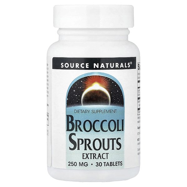 Extrato de Brotos de Brócolis 30 Comprimidos - Source Naturals