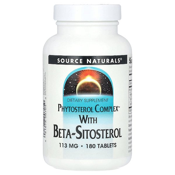 Complexo de Fitoesteróis com Beta-Sitosterol 180 Comprimidos - Source Naturals