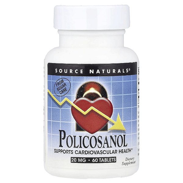 Policosanol 20 mg 60 Comprimidos - Source Naturals