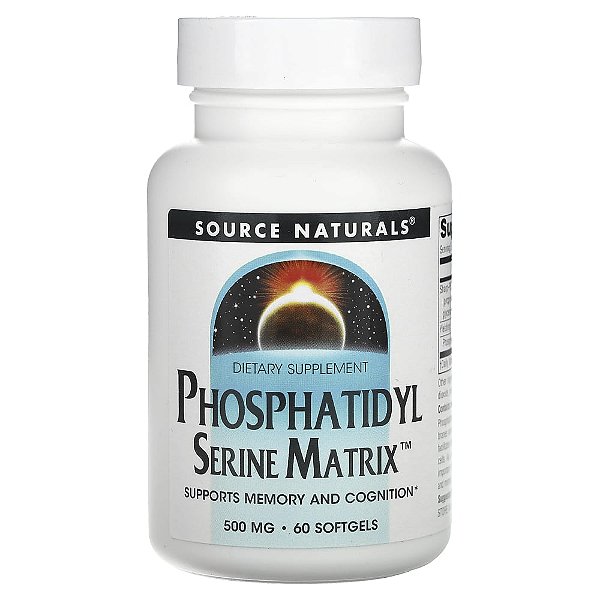 Matriz de Fosfatidil serina 500 mg 60 Softgels - Source Naturals