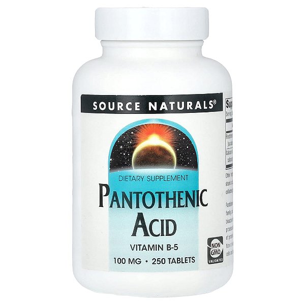 Ácido Pantotênico 250 Comprimidos - Source Naturals