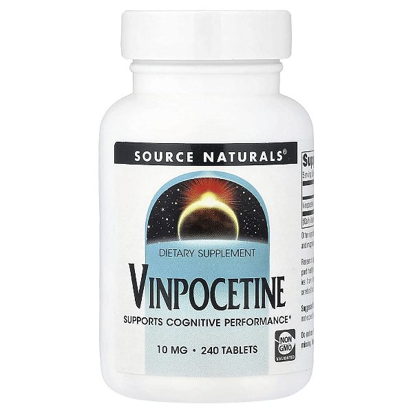 Vimpocetina 10 mg 240 Comprimidos - Source Naturals