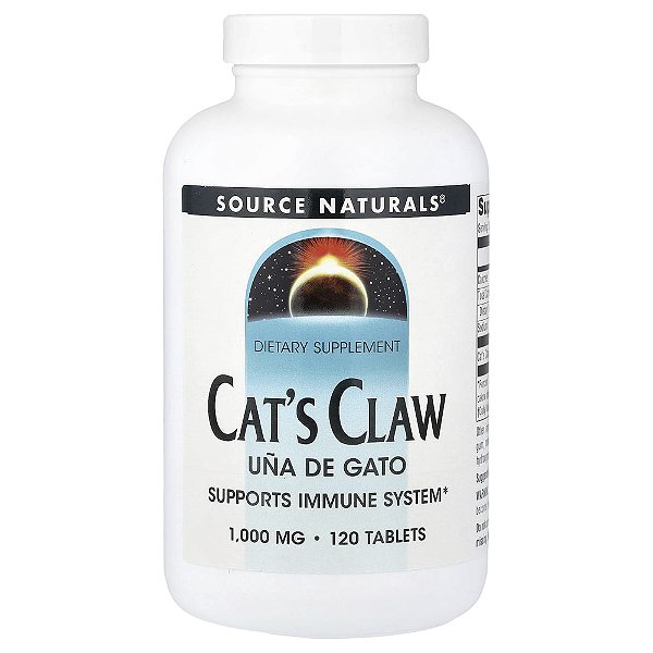 Unha-de-Gato 1.000 mg 120 Comprimidos - Source Naturals