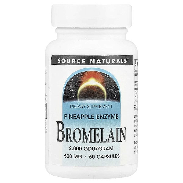 Bromelaína 500 mg 60 Cápsulas - Source Naturals