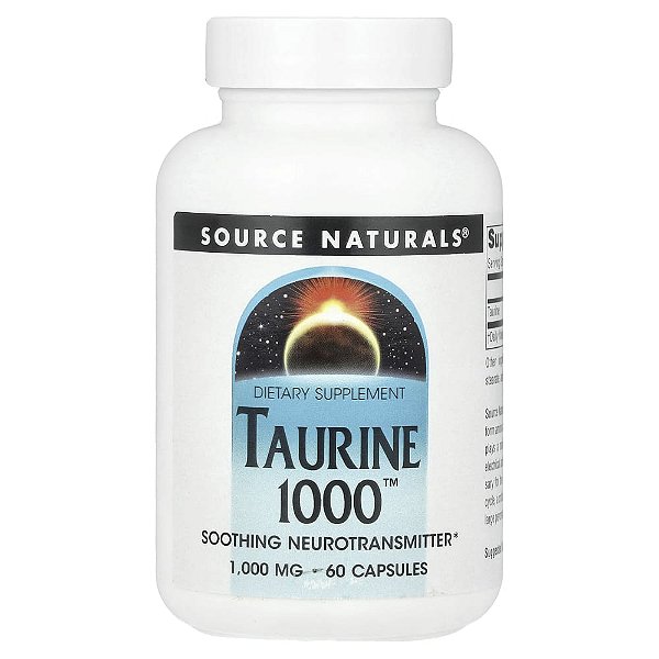 Taurina 1.000 mg 60 Cápsulas - Source Naturals