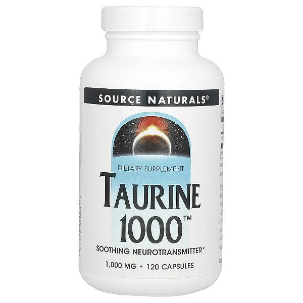 Taurina 1.000 mg 120 Cápsulas - Source Naturals