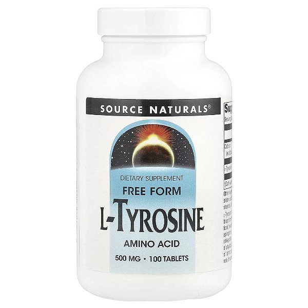 L-Tirosina 500 mg 100 Comprimidos - Source Naturals