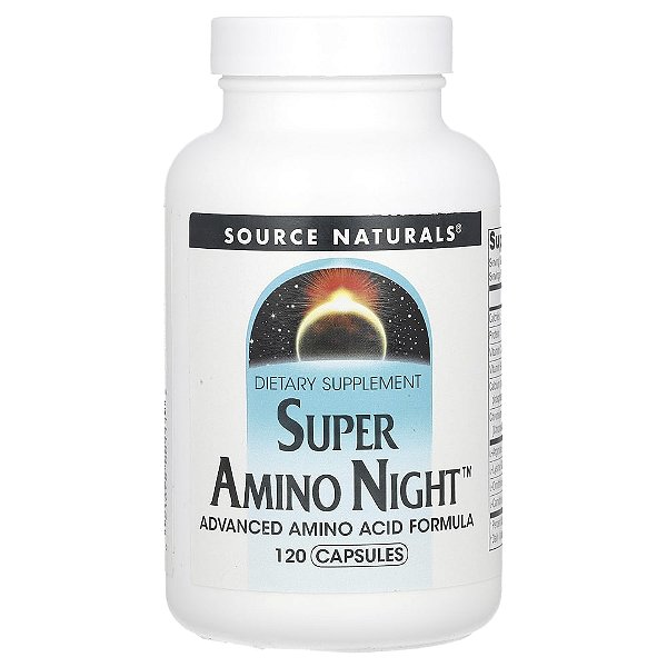 Super Amino Night 120 Cápsulas - Source Naturals