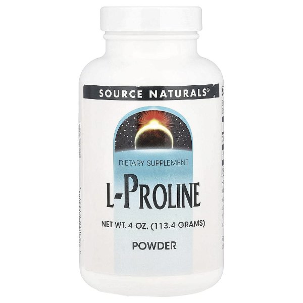 L-Prolina 113 g em Pó - Source Naturals